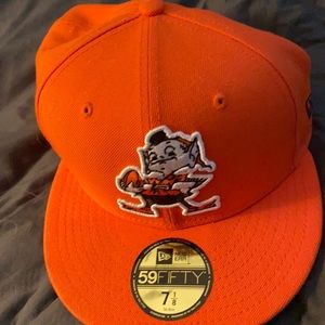 Cleveland browns hat orange size 7 1/8